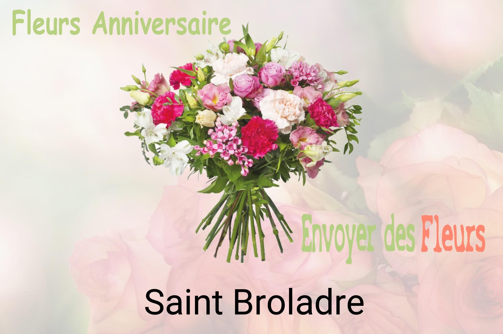 Bouquet de fleurs d’anniversaire livré à Saint-Broladre
