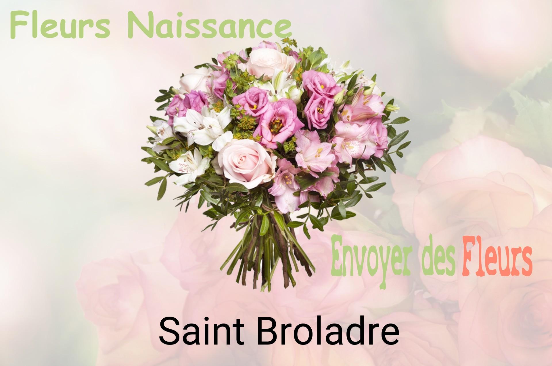 Bouquet de fleurs de naissance livré à Saint-Broladre